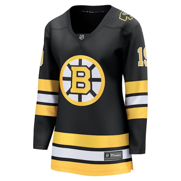 John Beecher Boston Bruins Women's Home Breakaway Player Jersey - Black - Image 2