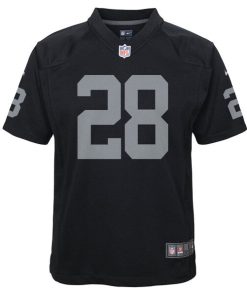 Alternative view of Josh Jacobs Las Vegas Raiders Nike Youth Game Jersey - Black