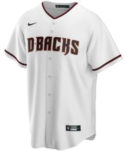 Alternative view of Arizona Diamondbacks Nike Home Replica Custom Jersey - White