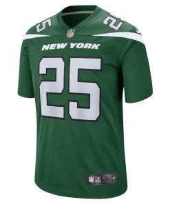 Alternative view of Israel Abanikanda New York Jets Nike  Game Jersey - Gotham Green