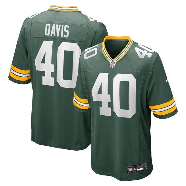 LJ Davis Green Bay Packers Nike Game Jersey - Green