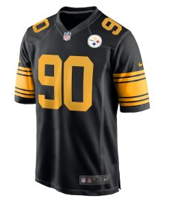 Alternative view of T.J. Watt Pittsburgh Steelers Nike Alternate Game Jersey -  Black