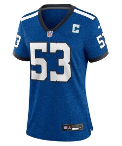 Alternative view of Shaquille Leonard Indianapolis Colts Nike Women's Player Jersey - Blue