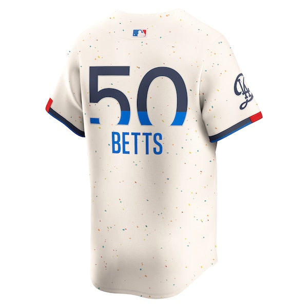 Mookie Betts Los Angeles Dodgers Nike City Connect Limited Player Jersey - Cream - Image 3