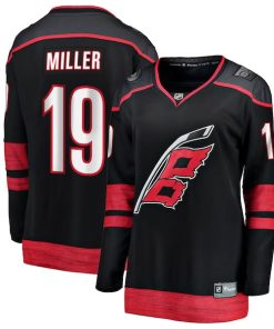 K'Andre Miller Carolina Hurricanes  Women's Home Breakaway Jersey - Black
