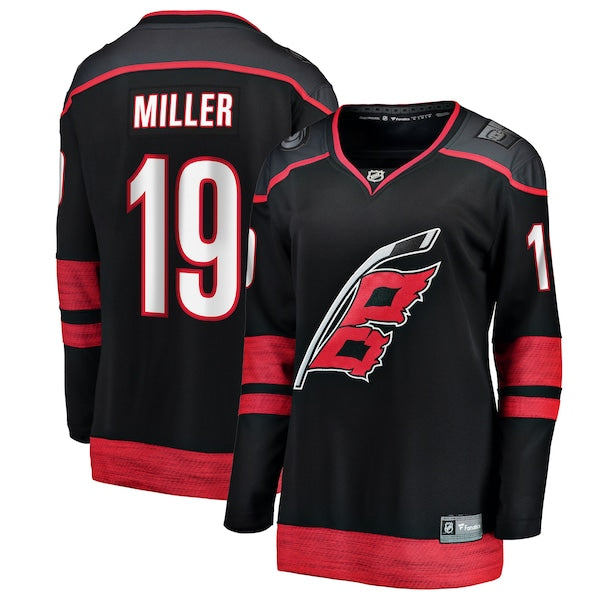 K'Andre Miller Carolina Hurricanes Women's Home Breakaway Jersey - Black