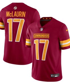 Alternative view of Terry McLaurin Washington Commanders Nike Alternate Vapor Untouchable Limited Jersey - Black/Burgundy