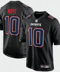 Jayden Maye New England Patriots Nike Fashion Game Jersey - Black