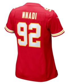 Alternative view of Derrick Nnadi Kansas City Chiefs Nike Women's Team Game Jersey -  Red