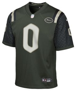 Alternative view of Braelon Allen New York Jets Nike Youth 2025 Rivalries Collection Game Jersey - Gotham Green
