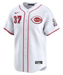 Alternative view of Tyler Stephenson Cincinnati Reds Nike Home Limited Player Jersey - White