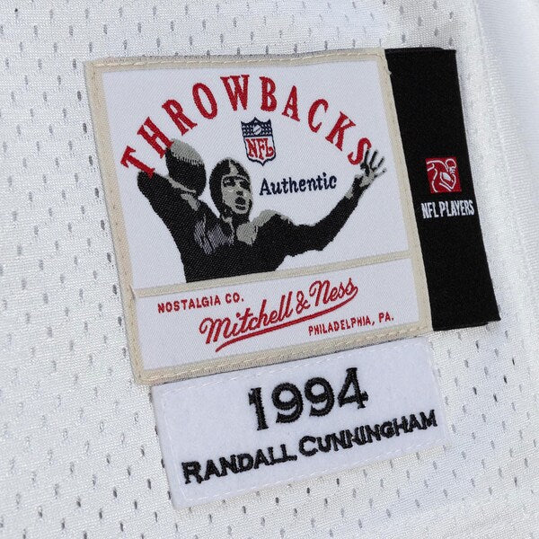 Randall Cunningham Philadelphia Eagles 1994 Authentic Throwback Retired Player Jersey - White - Image 11