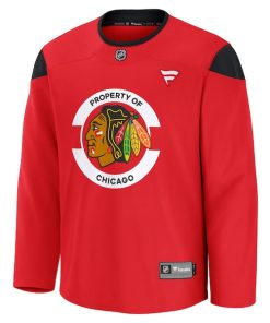Alternative view of Chicago Blackhawks  Team Practice Jersey - Red