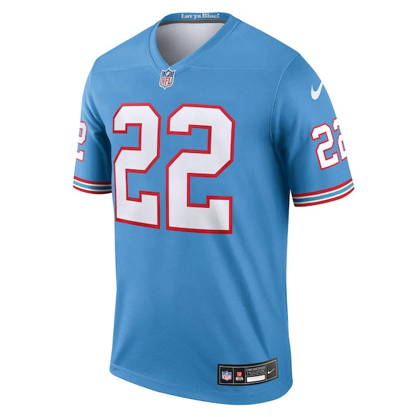 Derrick Henry Tennessee Titans Nike Oilers Throwback Legend Player Jersey - Light Blue - Image 2