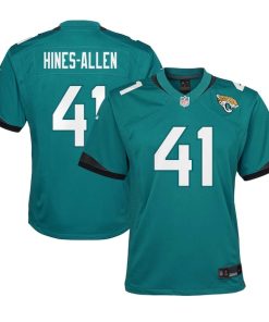 Josh Hines-Allen Jacksonville Jaguars Nike Youth Team Game Jersey - Teal