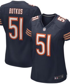 Dick Butkus Chicago Bears Nike Women's Game Retired Player Jersey - Navy
