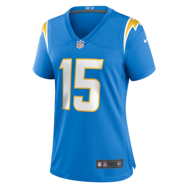 Ladd McConkey Los Angeles Chargers Nike Women's Game Jersey - Powder Blue - Image 2
