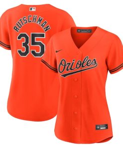 Adley Rutschman Baltimore Orioles Nike Women's Alternate Replica Player Jersey - Orange/White