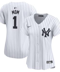 New York Yankees Nike Women's #1 Mom Home Limited Jersey - White