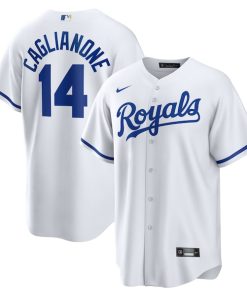 Jac Caglianone Kansas City Royals Nike Home Replica Jersey - White/Royal