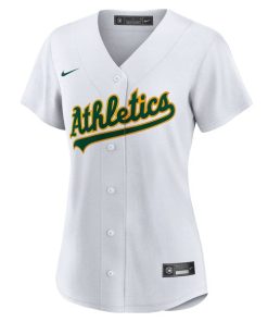 Alternative view of Athletics Nike Women's Home Replica Team Jersey - White