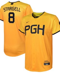 Willie Stargell Pittsburgh Pirates Nike Youth 2023 City Connect Replica Player Jersey - Gold
