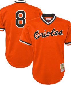 Cal Ripken Jr. Baltimore Orioles Youth Cooperstown Collection?Mesh Batting Practice Jersey - Orange
