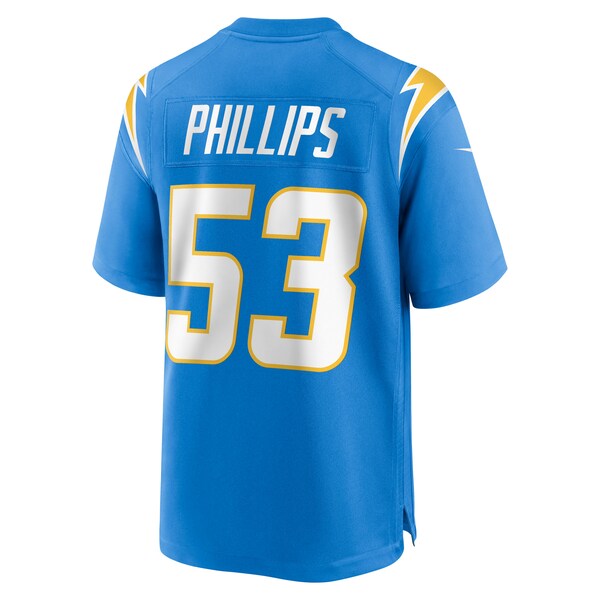 Del'Shawn Phillips Los Angeles Chargers Nike Team Game Jersey - Powder Blue - Image 4