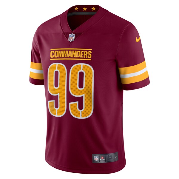Chase Young Washington Commanders Nike Vapor Limited Jersey - Burgundy/Black/White - Image 5