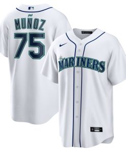 Andr¨¦s Mu?oz Seattle Mariners Nike Home  Replica Player Jersey - White