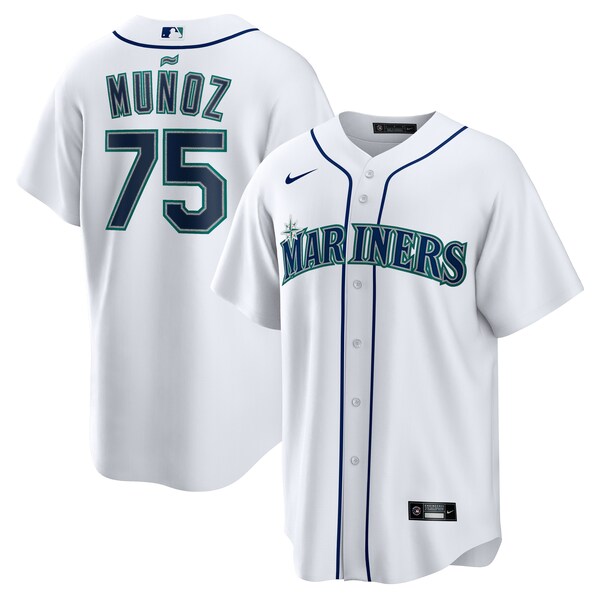 Andr¨¦s Mu?oz Seattle Mariners Nike Home Replica Player Jersey - White