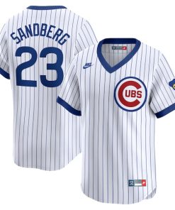 Ryne Sandberg Chicago Cubs Nike Throwback Cooperstown Limited Jersey - White