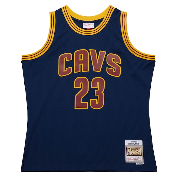 LeBron James Cleveland Cavaliers 2015/16 Hardwood Classics Swingman Jersey - Navy - Image 2