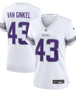 Alternative view of Andrew Van Ginkel Minnesota Vikings Nike Women's Alternate Game Jersey -  White/Purple