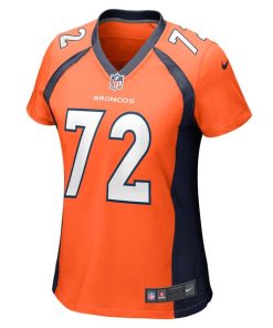 Alternative view of Garett Bolles Denver Broncos Nike Women's Game Jersey - Orange