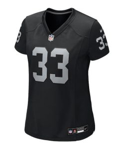 Alternative view of Jamal Adams Las Vegas Raiders Nike Women's Team Game Jersey -  Black