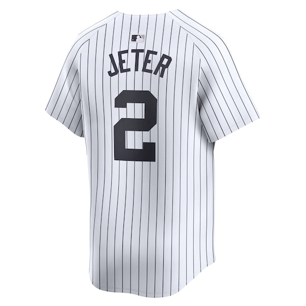 Derek Jeter New York Yankees Nike Youth Home Limited Player Jersey - White - Image 3