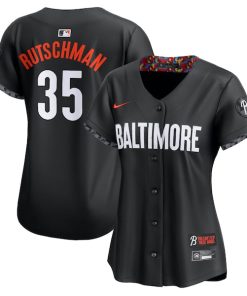 Adley Rutschman Baltimore Orioles Nike Women's City Connect Limited Jersey?¨C Black
