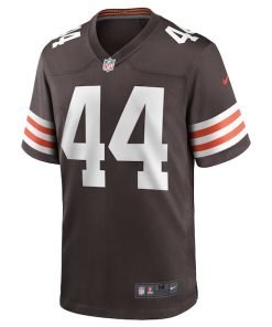Alternative view of Sione Takitaki Cleveland Browns Nike Game Jersey - Brown