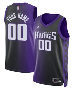 Sacramento Kings Jordan Brand Unisex Swingman Custom Jersey - Statement Edition - Purple