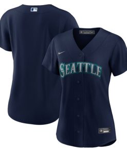 Seattle Mariners Nike Women's Alternate Replica Team Jersey - Navy