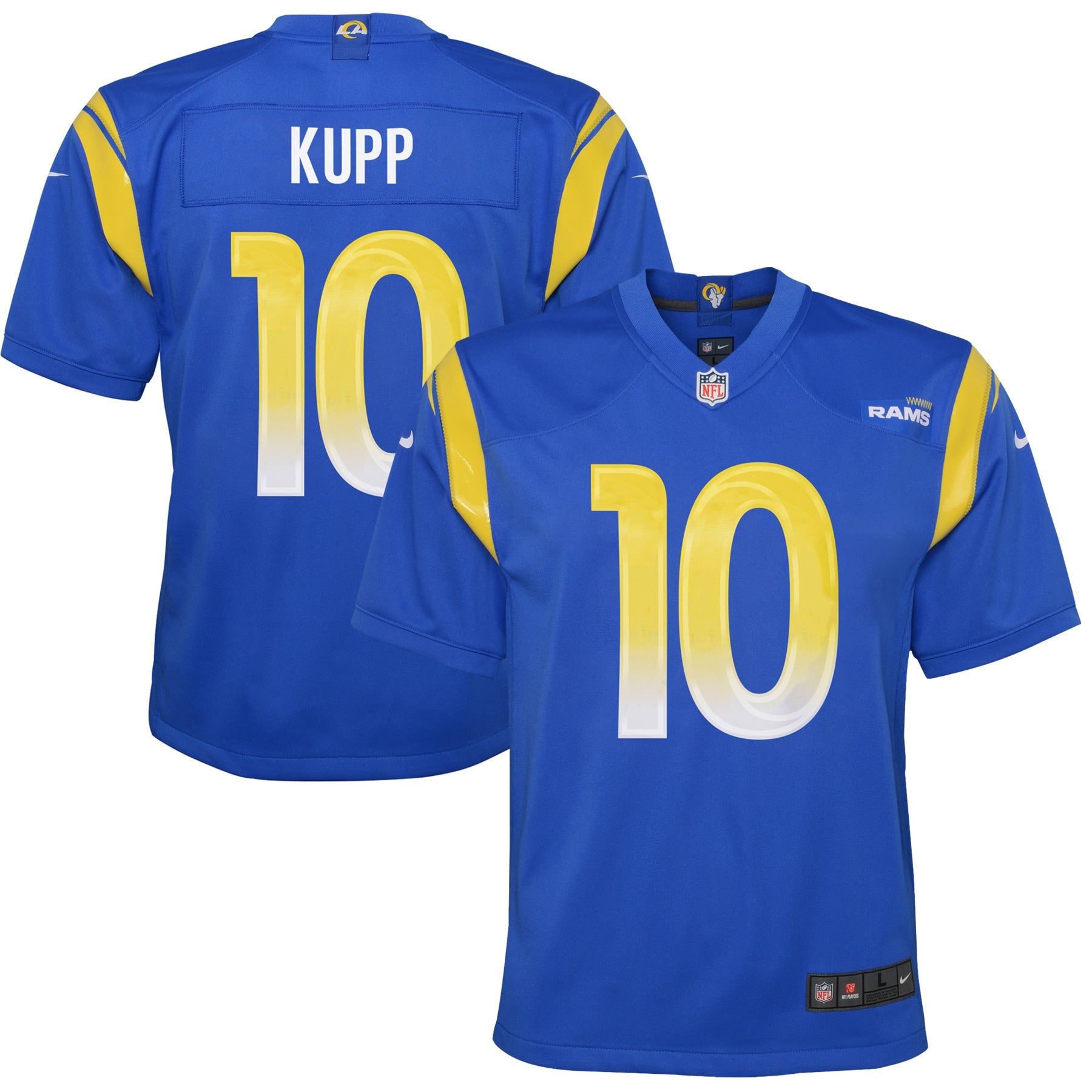 Cooper Kupp Los Angeles Rams Nike Youth Game Jersey - White/Royal - Image 5