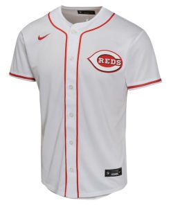 Alternative view of Elly De La Cruz Cincinnati Reds Nike Youth Home Game Player Jersey - White