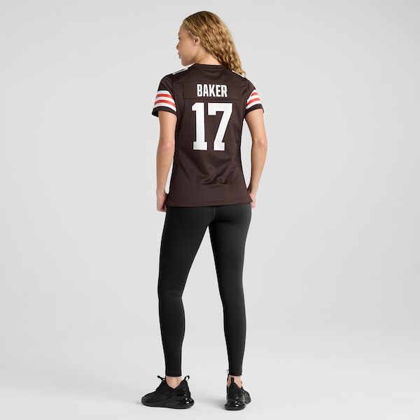 Jerome Baker Cleveland Browns Nike Women's Team Game Jersey - Brown - Image 5