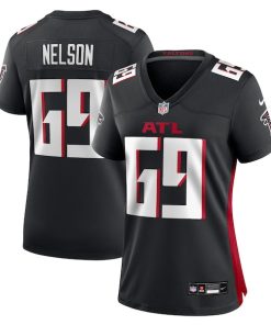 Jack Nelson Atlanta Falcons Nike Women's Team Game Jersey -  Black