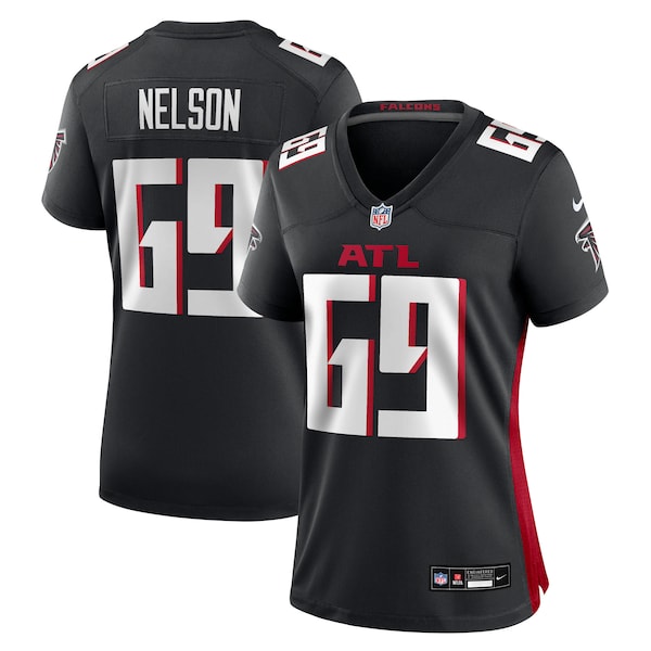 Jack Nelson Atlanta Falcons Nike Women's Team Game Jersey - Black