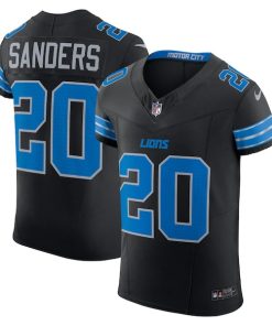 Alternative view of Barry Sanders Detroit Lions Nike Retired Player Alternate Vapor F.U.S.E. Elite Jersey - Black/Blue