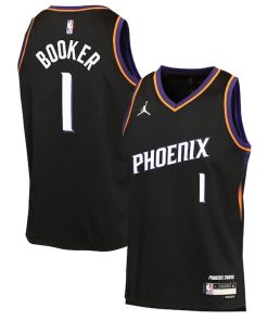 Devin Booker Phoenix Suns Jordan Brand Youth  Swingman Jersey - Statement Edition - Black