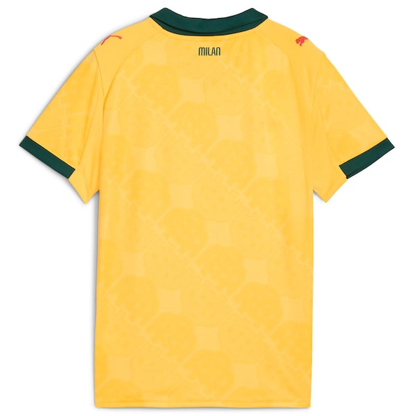 AC Milan Puma Youth 2025/26 Third Replica Jersey - Yellow/White - Image 4