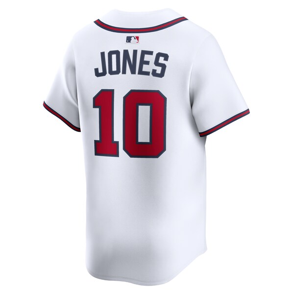 Chipper Jones Atlanta Braves Nike Home Retired Limited Player Jersey - White - Image 3